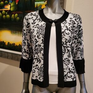 397. Caprice B&W Cardigan - Size XL